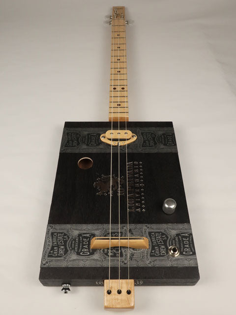 Grade A Liga Privada 3 String Cigar Box Guitar CBG #2539