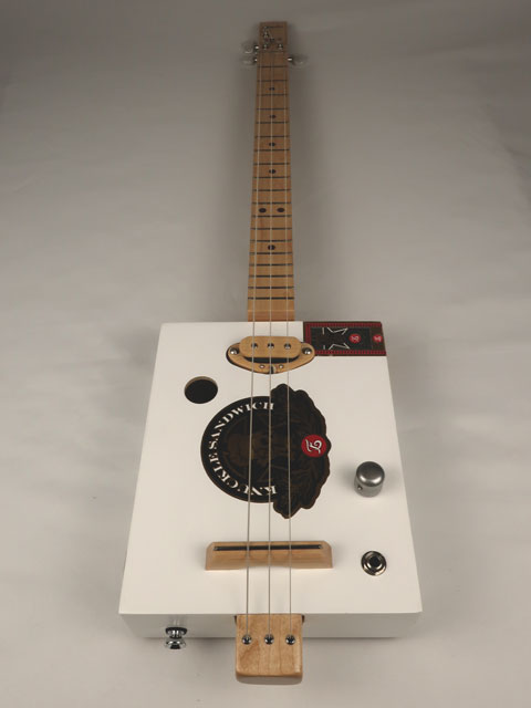 Knuckle Sandwich 3 String Cigar Box Guitar CBG #2535