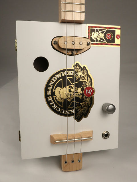 Knuckle Sandwich 3 String Cigar Box Guitar CBG #2535