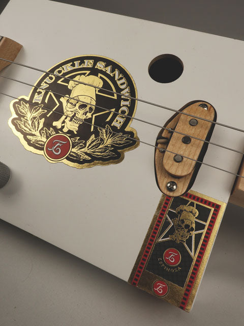 Knuckle Sandwich 3 String Cigar Box Guitar CBG #2535