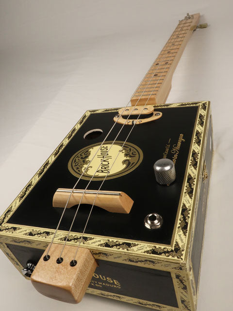 Brick House 3 String Cigar Box Guitar CBG #2521