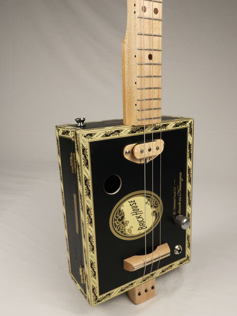 Brick House 3 String Cigar Box Guitar CBG #2521