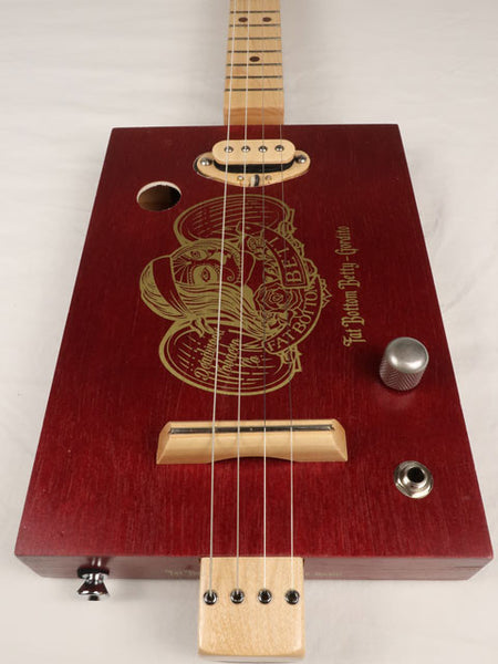 Fat Bottom Betty 4 String Cigar Box Guitar CBG #2529