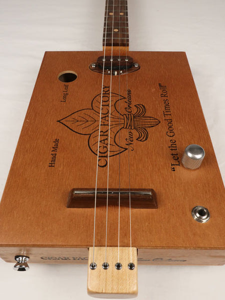 New Orleans Cigar Factory 4 String Cigar Box Guitar CBG #2530