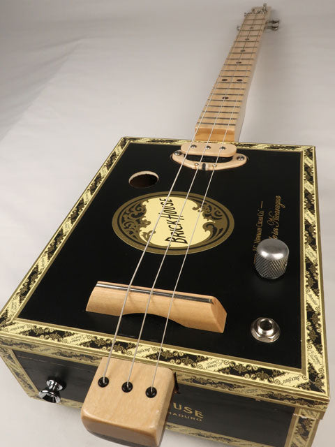 Brick House 3 String Cigar Box Guitar CBG #2551