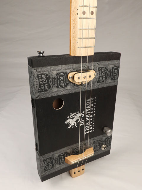 Liga Privada 3 String Cigar Box Guitar CBG #2544