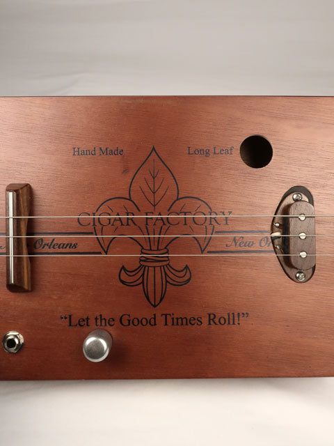 New Orleans Cigar Factory 3 String Cigar Box Guitar CBG #2549