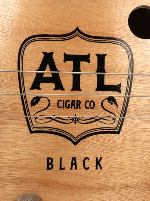 ATL Cigar Co Black 3 String Cigar Box Guitar CBG #2545