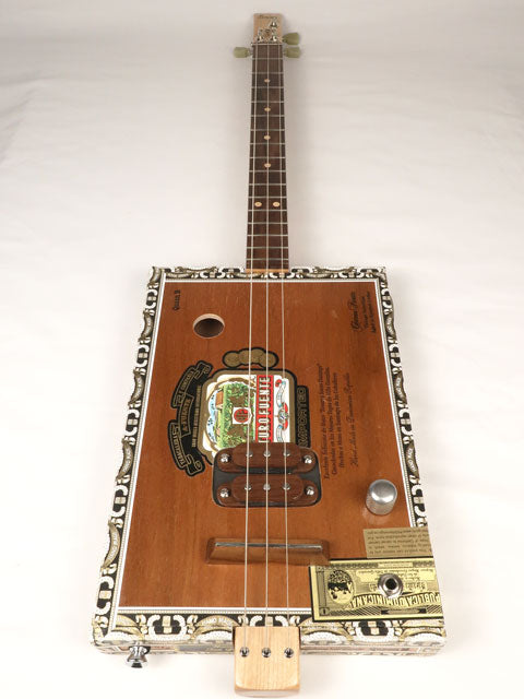 Queen B Humbucker 3 String Cigar Box Guitar CBG #2550