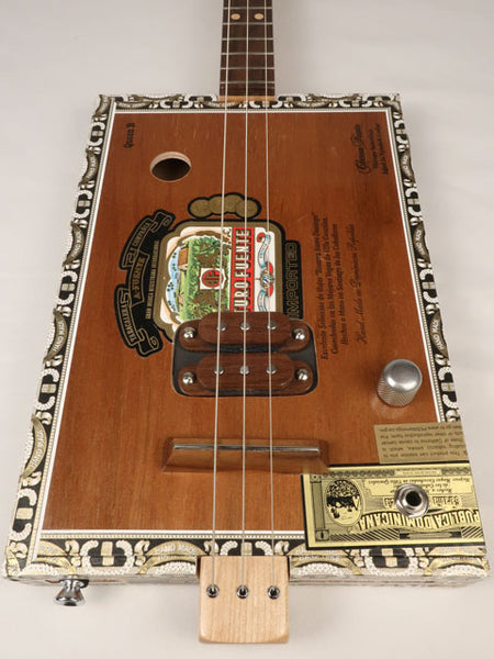 Queen B Humbucker 3 String Cigar Box Guitar CBG #2550