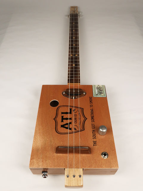 ATL Smoke 3 String Cigar Box Guitar CBG #2555