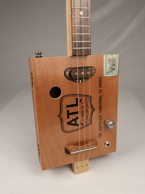 ATL Smoke 3 String Cigar Box Guitar CBG #2555