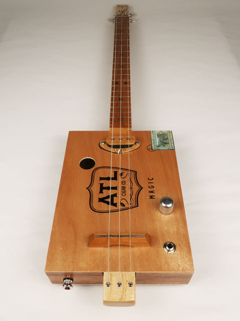 ATL Magic 3 String Cigar Box Guitar CBG #2566