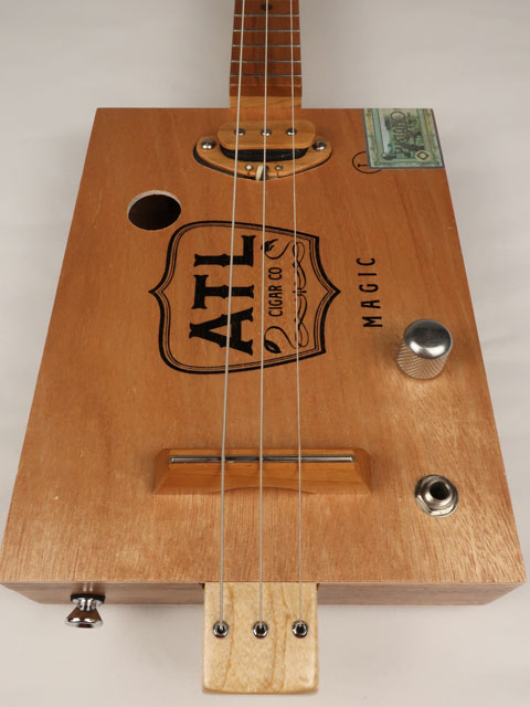 ATL Magic 3 String Cigar Box Guitar CBG #2566