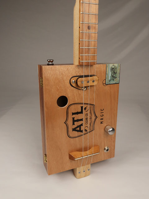 ATL Magic 3 String Cigar Box Guitar CBG #2566